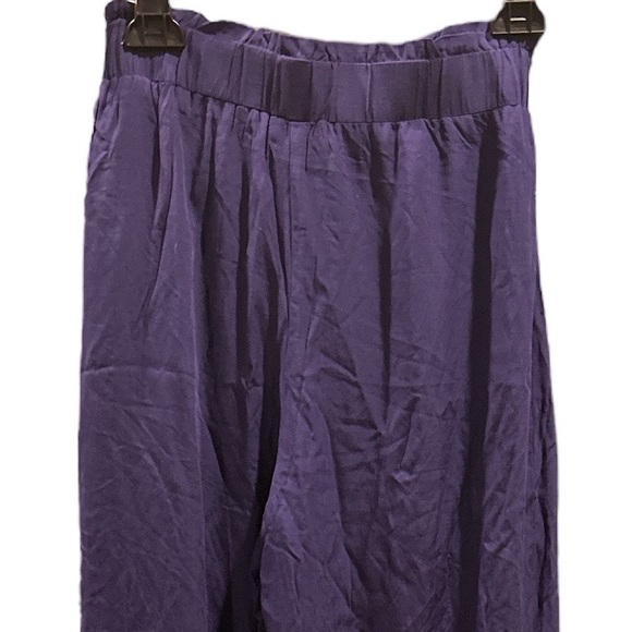 NWT Lulus Always Here For You Navy Blue Tie Wrap Front Wide Leg Pants - XS - Picture 8 of 14